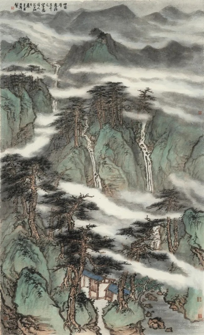 “问道南山——石峰中国山水画作品展”今日在湖南湘潭开展，展期至11月22日