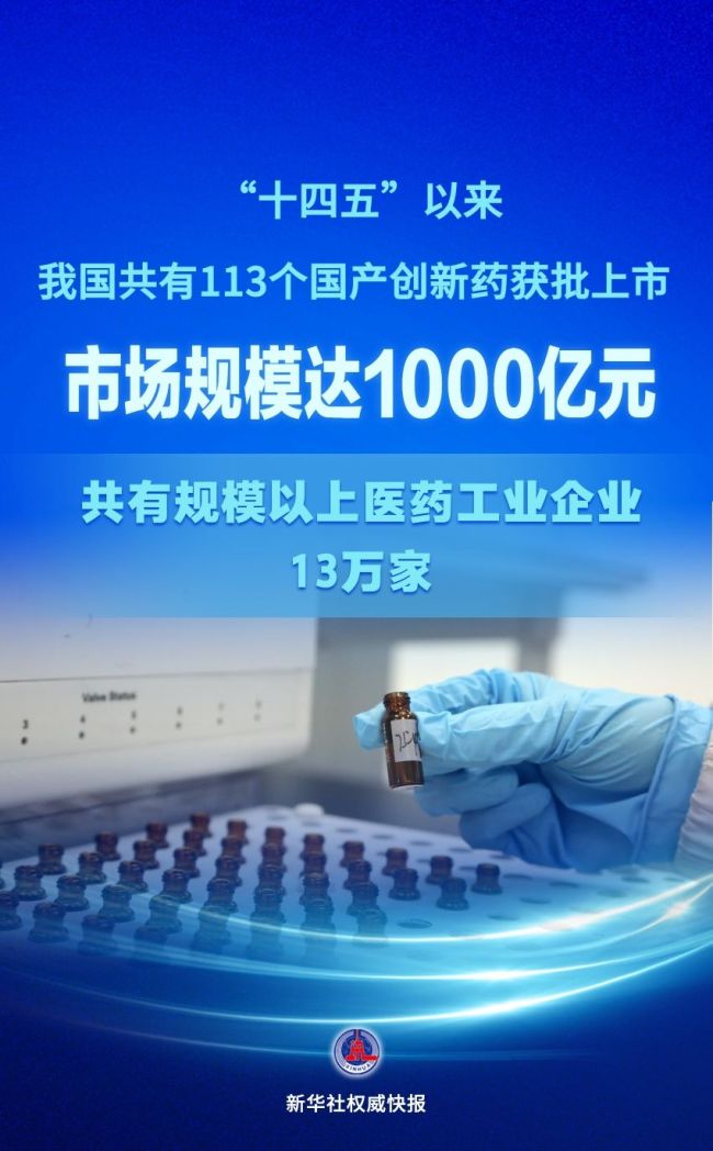 “十四五”以来获批国产创新药市场规模达1000亿元