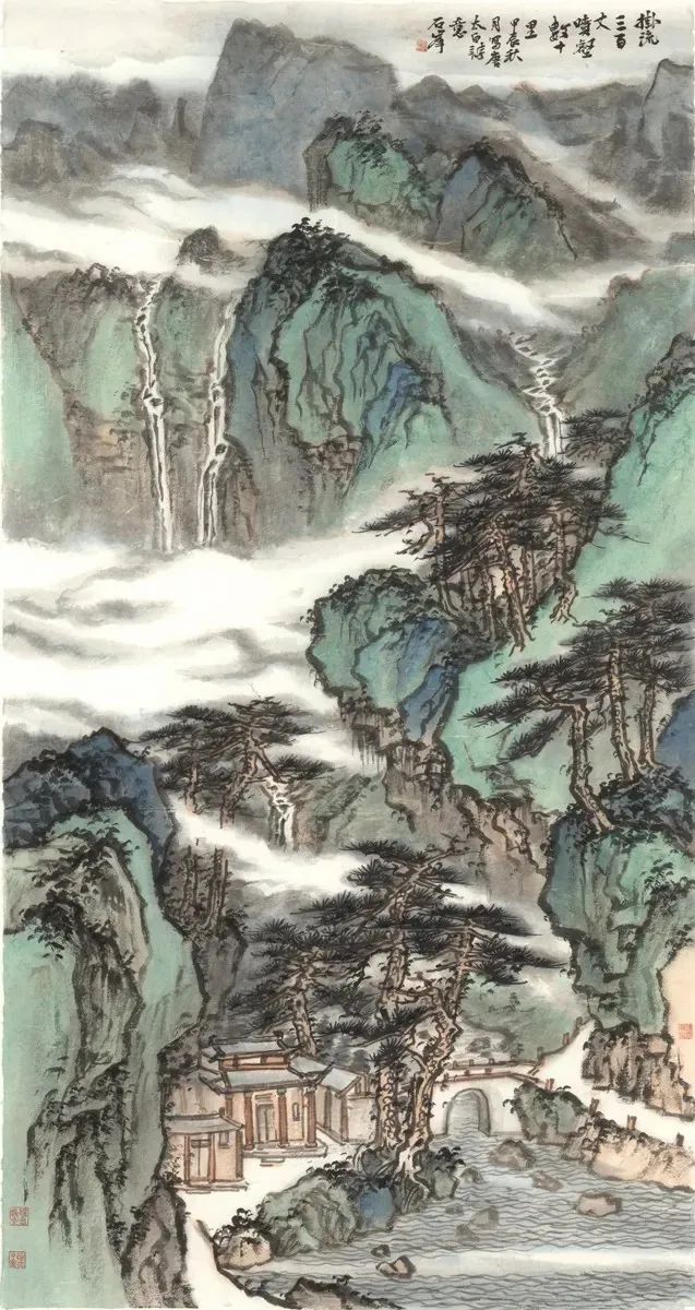 “问道南山——石峰中国山水画作品展”在湖南湘潭开幕，展期至11月22日