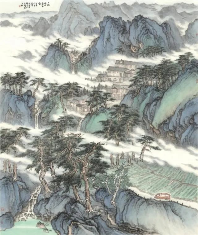 “问道南山——石峰中国山水画作品展”在湖南湘潭开幕，展期至11月22日