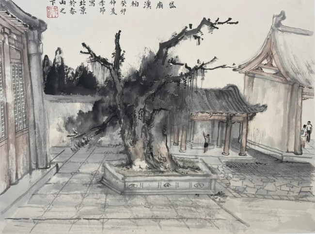 李昂：在人与建筑、环境间寻找诗意的栖居丨“正青春——山东画院青年画院成立十周年写生成果汇展”