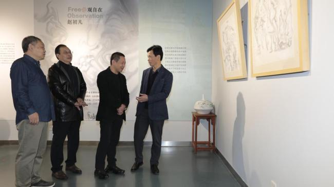 “观自在——赵初凡水墨艺术展”昨日在山东新闻美术馆开幕