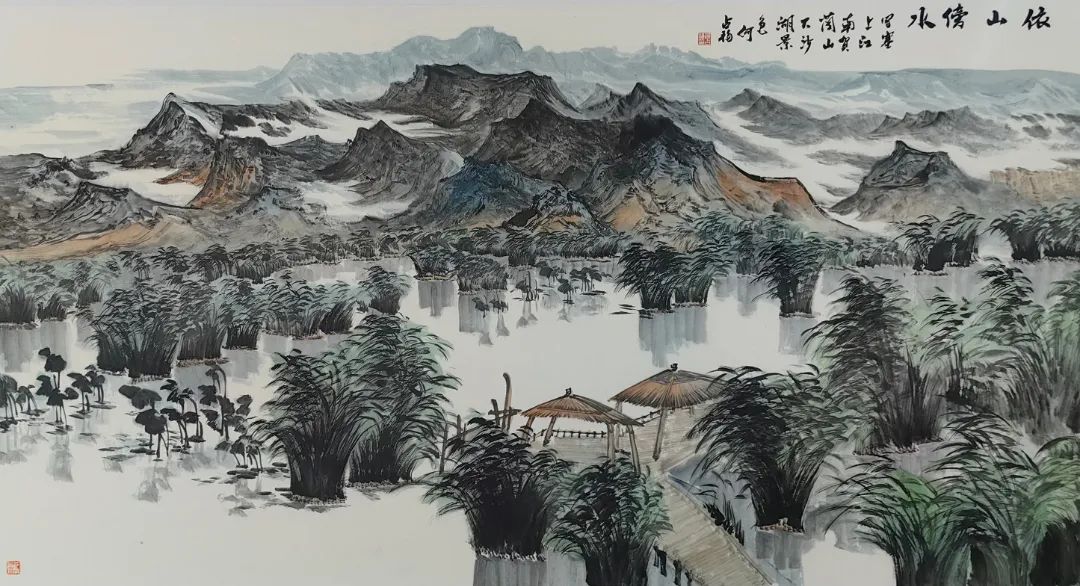 苍茫写万里江山 | 何占福应邀参展“2024臻美大境——当代中国画名家学术邀请展”