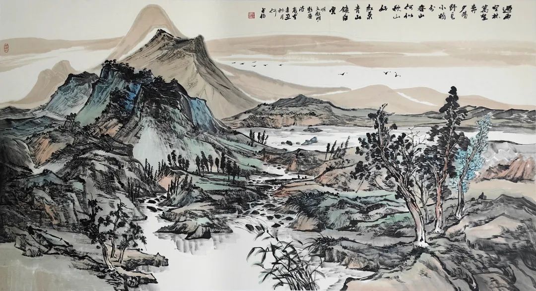 苍茫写万里江山 | 何占福应邀参展“2024臻美大境——当代中国画名家学术邀请展”