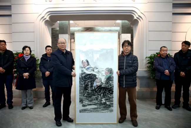 “生命墨迹——范文阳中国画作品展”在西北师范大学博物馆开幕，展期至11月29日