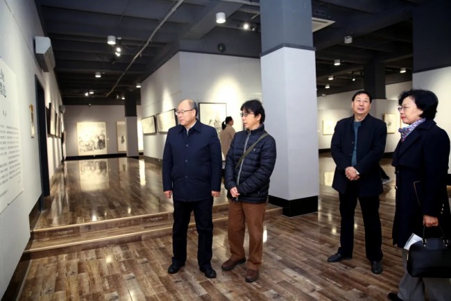 “生命墨迹——范文阳中国画作品展”在西北师范大学博物馆开幕，展期至11月29日