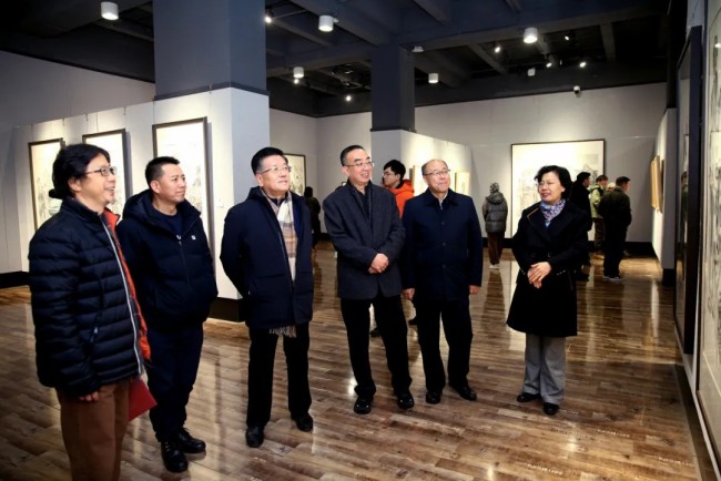 “生命墨迹——范文阳中国画作品展”在西北师范大学博物馆开幕，展期至11月29日