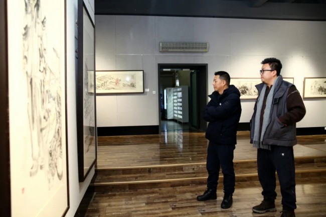 “生命墨迹——范文阳中国画作品展”在西北师范大学博物馆开幕，展期至11月29日