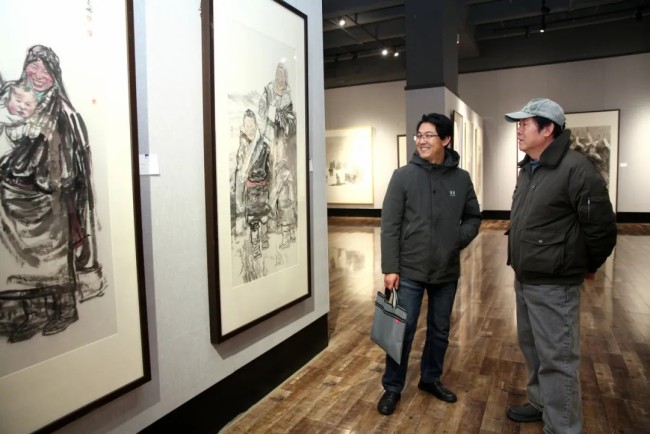 “生命墨迹——范文阳中国画作品展”在西北师范大学博物馆开幕，展期至11月29日