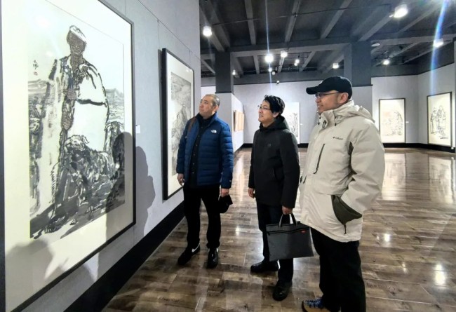 “生命墨迹——范文阳中国画作品展”在西北师范大学博物馆开幕，展期至11月29日