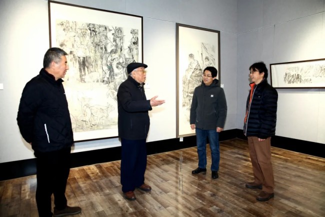 “生命墨迹——范文阳中国画作品展”在西北师范大学博物馆开幕，展期至11月29日