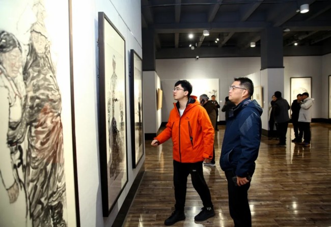 “生命墨迹——范文阳中国画作品展”在西北师范大学博物馆开幕，展期至11月29日