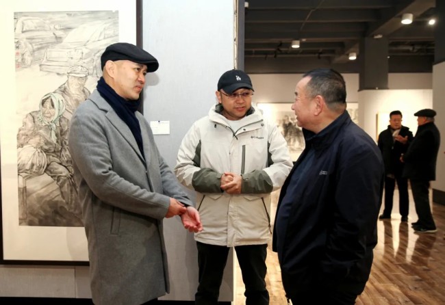 “生命墨迹——范文阳中国画作品展”在西北师范大学博物馆开幕，展期至11月29日