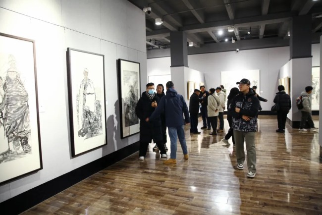 “生命墨迹——范文阳中国画作品展”在西北师范大学博物馆开幕，展期至11月29日