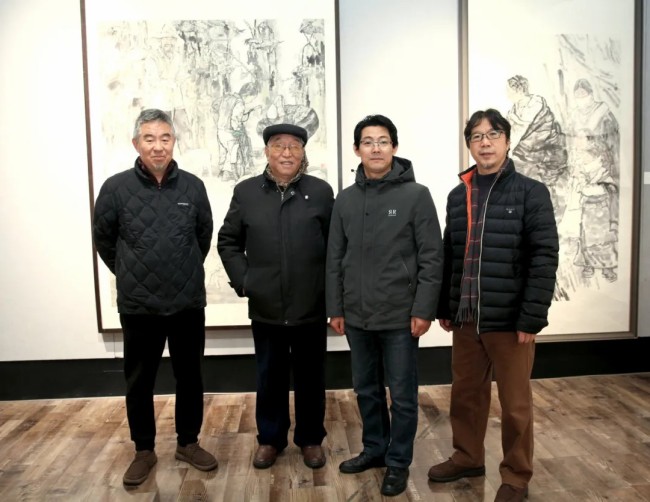 “生命墨迹——范文阳中国画作品展”在西北师范大学博物馆开幕，展期至11月29日