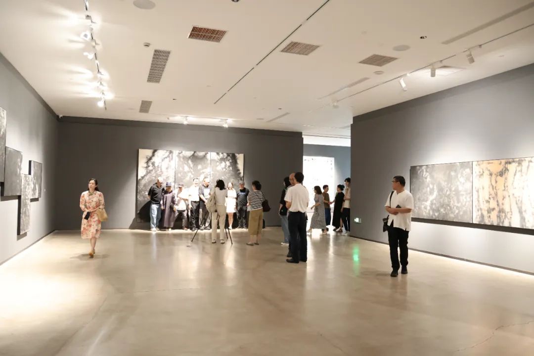 “此起彼伏——丁设、杜松儒、王敏杰绘画作品展”昨日在绍兴诸暨开幕