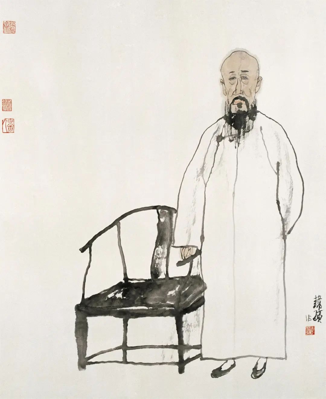 “逸江南——长三角中国画名家邀请展（人物篇）”在嘉兴开幕，参展画家当日共绘《蒲园雅集》