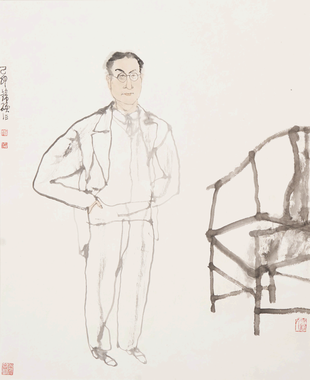 “逸江南——长三角中国画名家邀请展（人物篇）”在嘉兴开幕，参展画家当日共绘《蒲园雅集》