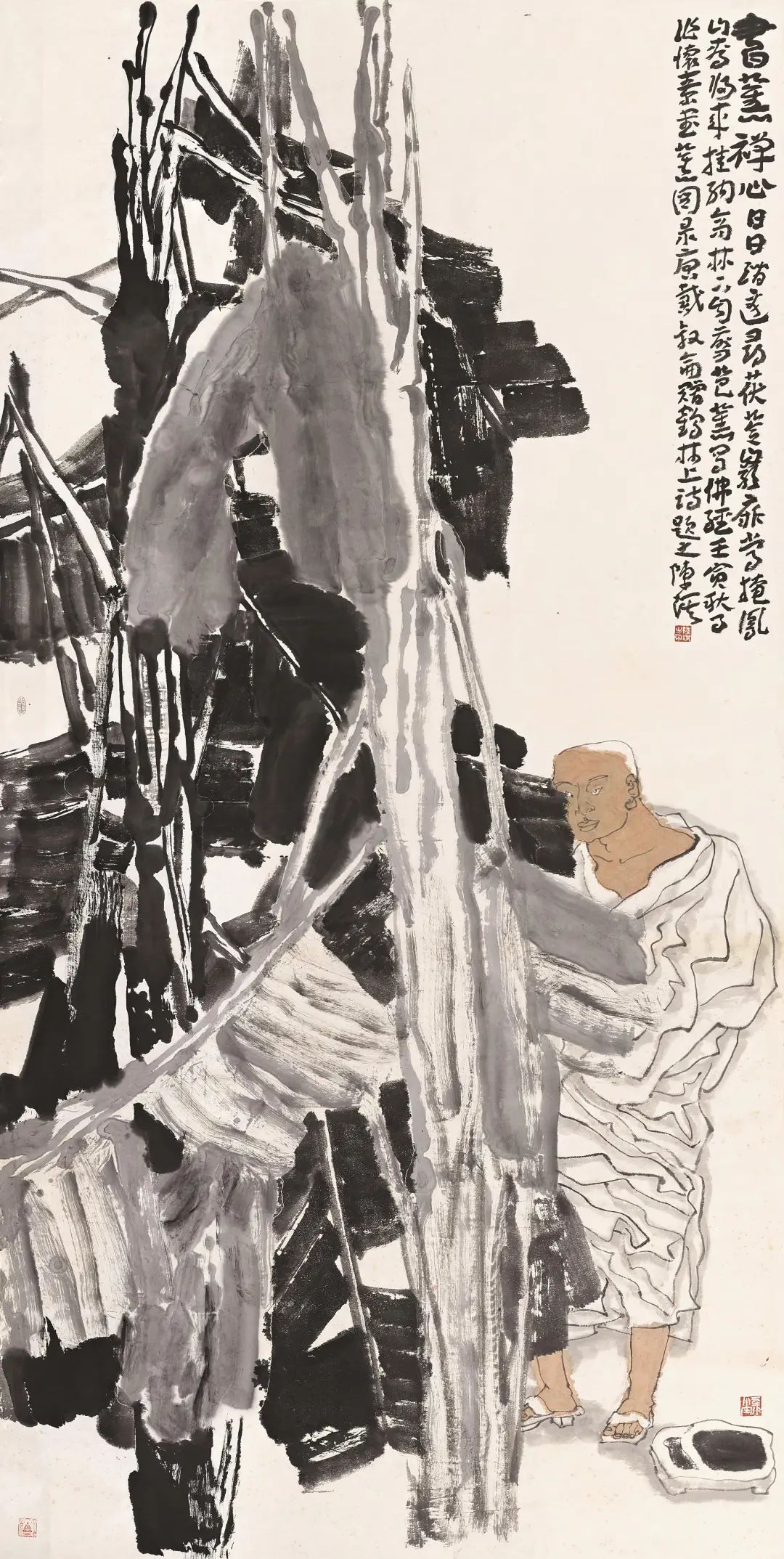 “逸江南——长三角中国画名家邀请展（人物篇）”在嘉兴开幕，参展画家当日共绘《蒲园雅集》