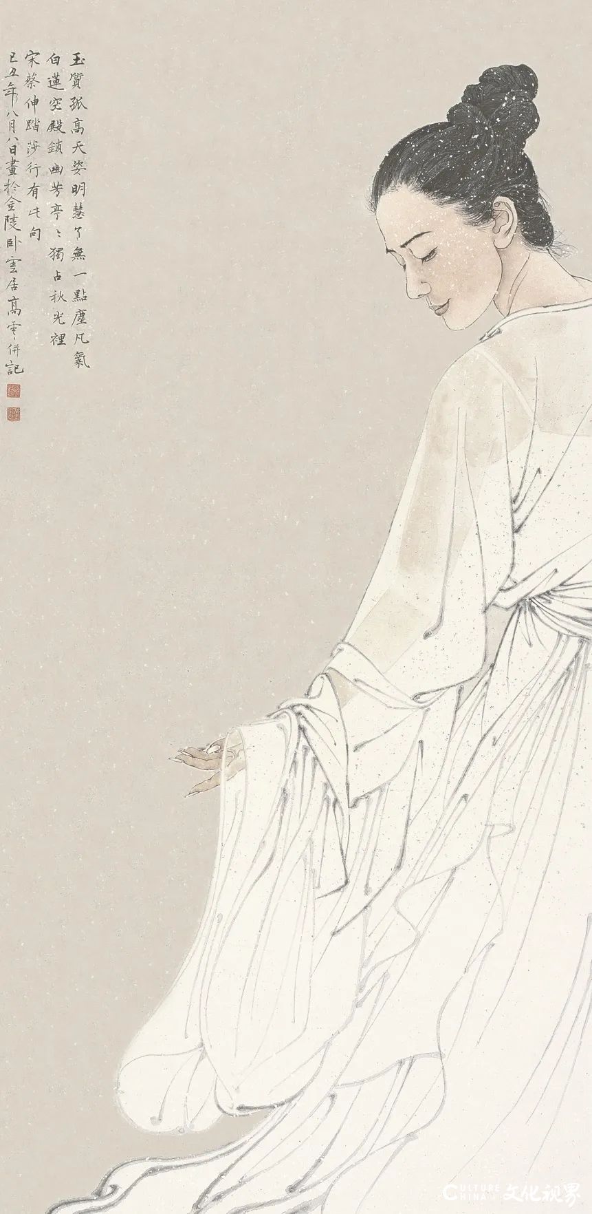 “逸江南——长三角中国画名家邀请展（人物篇）”在嘉兴开幕，参展画家当日共绘《蒲园雅集》