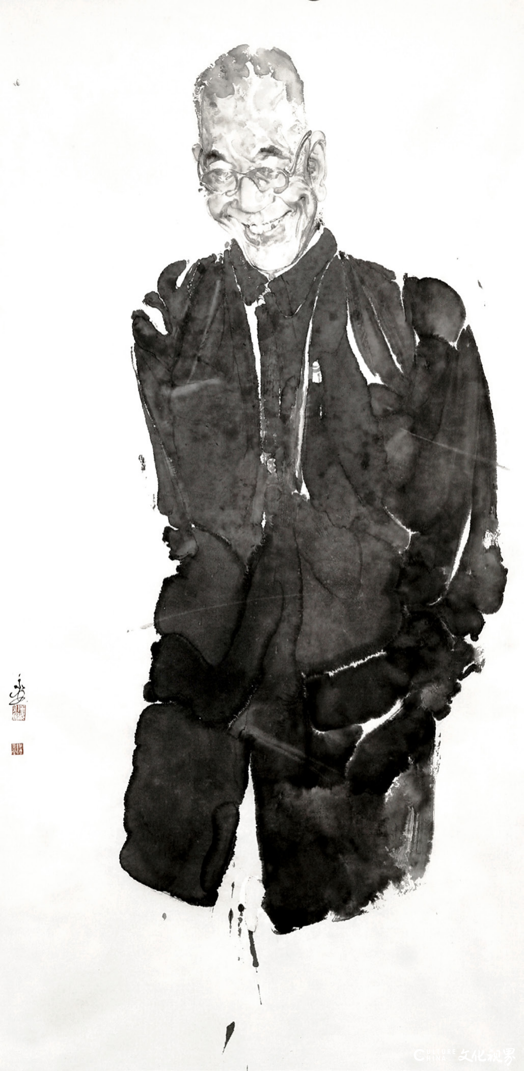 “逸江南——长三角中国画名家邀请展（人物篇）”在嘉兴开幕，参展画家当日共绘《蒲园雅集》