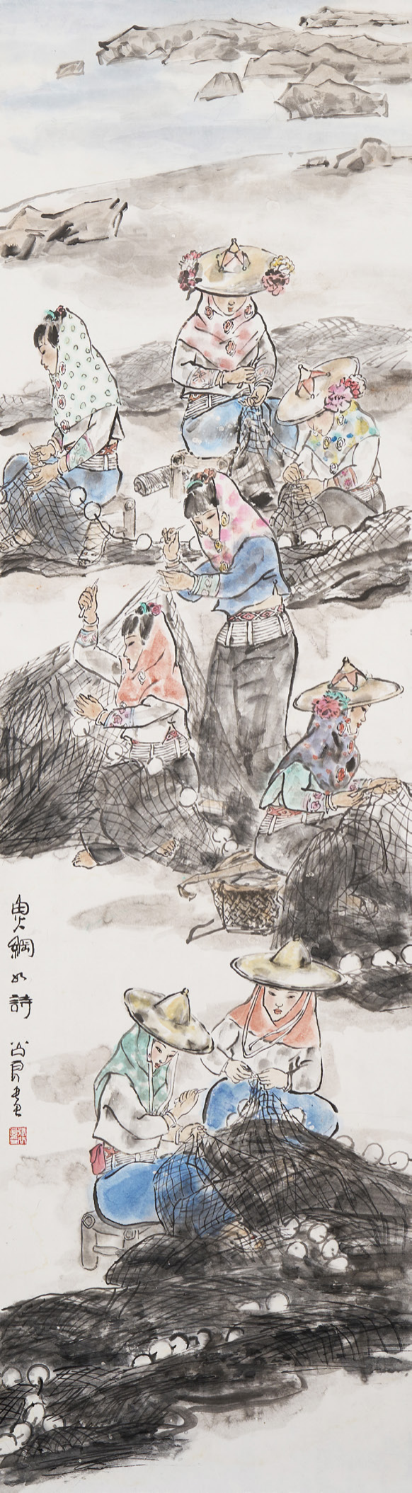 “逸江南——长三角中国画名家邀请展（人物篇）”在嘉兴开幕，参展画家当日共绘《蒲园雅集》