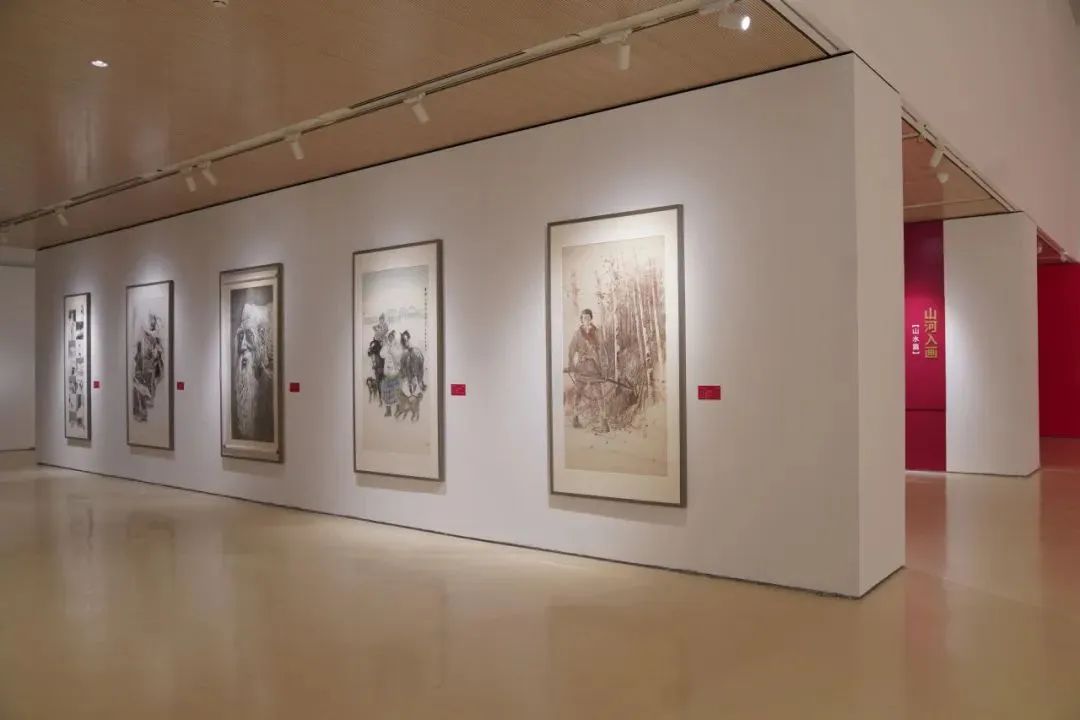 “国魂铸梦 翰墨华章——2024年全国文史研究馆馆员书画新作展”在中央美院美术馆开幕