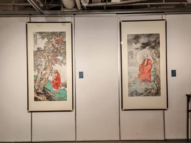 “古墨留香——张纯彦作品展”昨日在济南京行艺术馆开幕