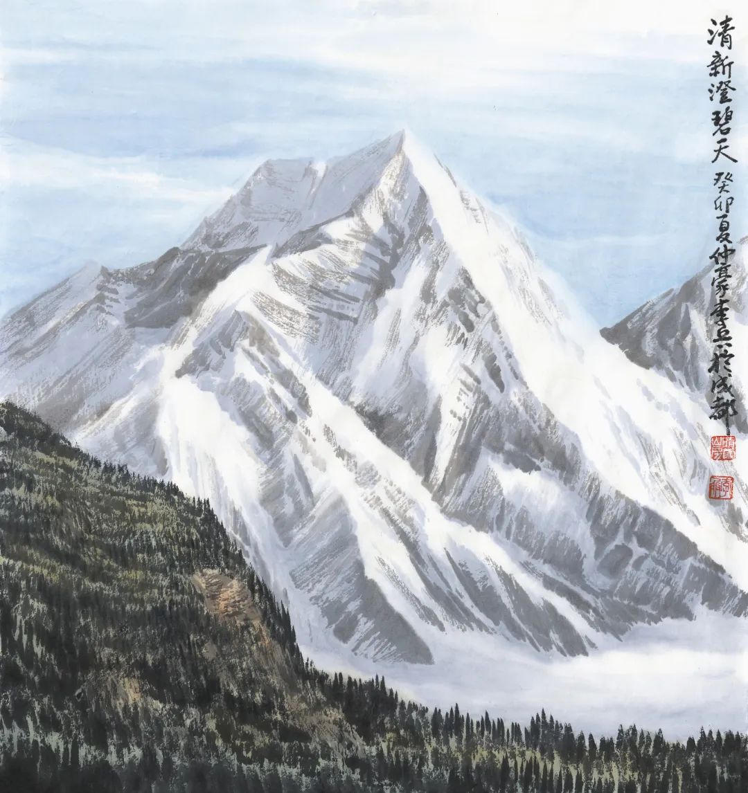 ​兵法绘雪域，妙笔塑雄山 | 李兵应邀参展“2024臻美大境——当代中国画名家学术邀请展”