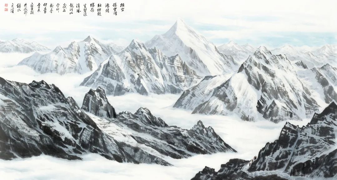 ​兵法绘雪域，妙笔塑雄山 | 李兵应邀参展“2024臻美大境——当代中国画名家学术邀请展”