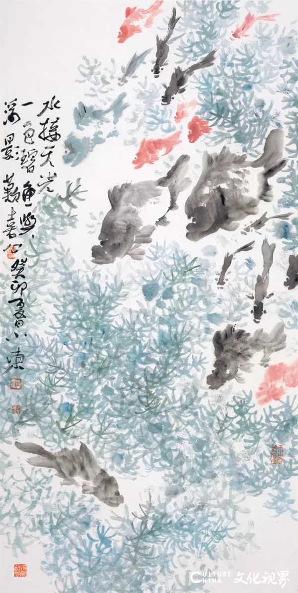 画面张扬着汀花野草、流水潺潺之逸趣——伍小东花鸟画作品雅赏