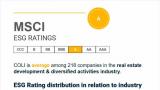 中国海外发展MSCI ESG评级首次提升至A级
