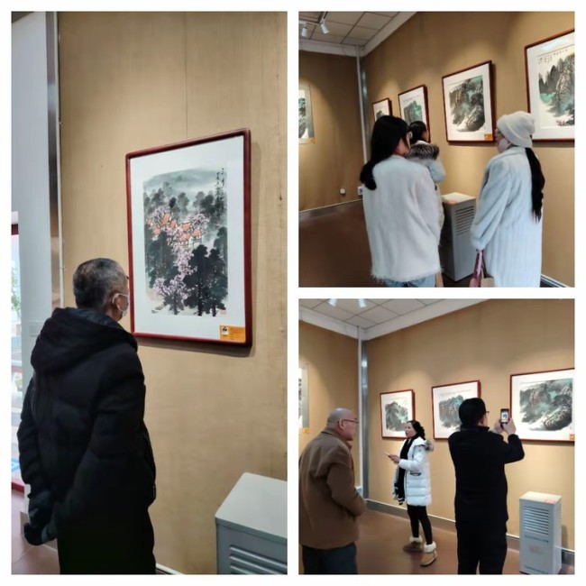 “泰山情——当代著名画家张铁石书画展”昨日在青岛莱西崔子范美术馆开展，展期至12月24日