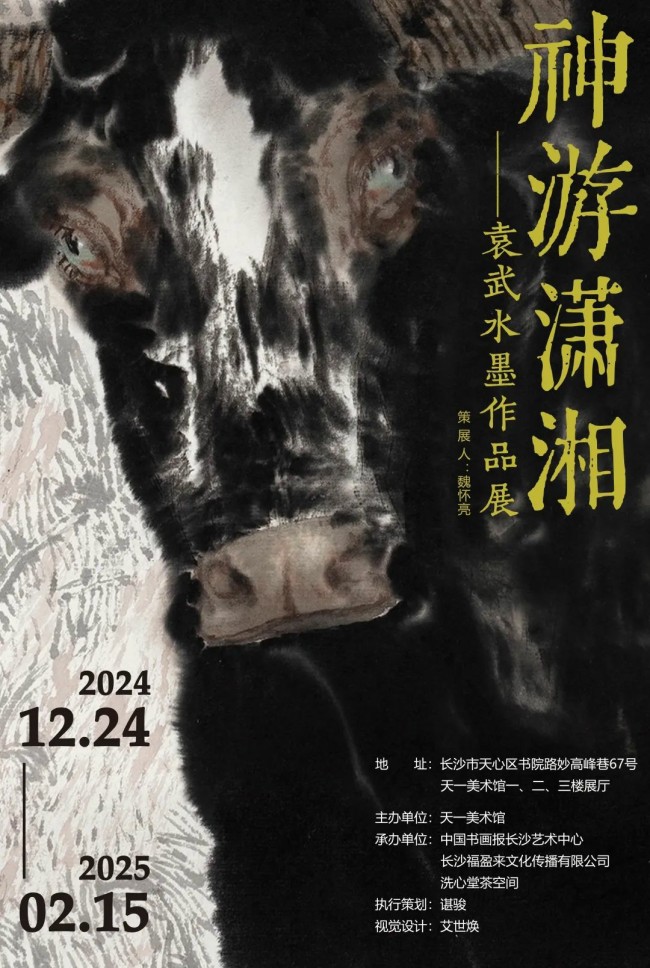 “神游潇湘——袁武水墨作品展”12月24日将在长沙天一美术馆开展