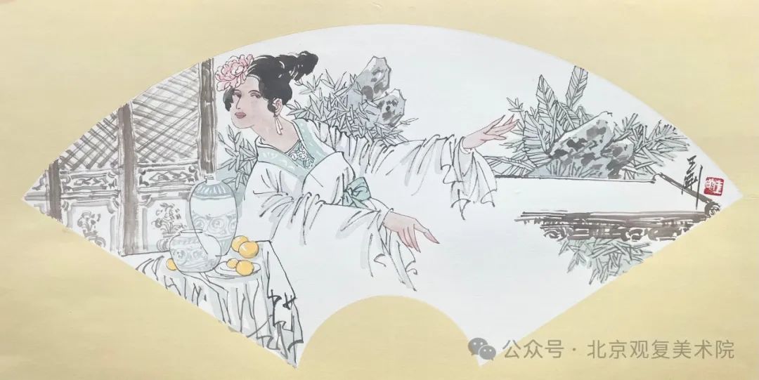 “水墨新境·时代画风——当代中国画笔墨百家学术邀请展（第二回展）” | 王刚：水彩之“绚”与水墨之“淡”营造朦胧缱绻的古典气息