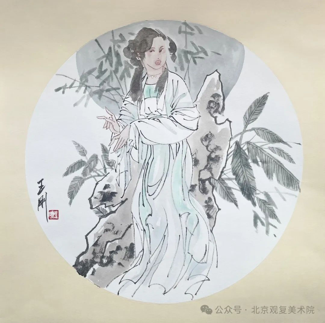 “水墨新境·时代画风——当代中国画笔墨百家学术邀请展（第二回展）” | 王刚：水彩之“绚”与水墨之“淡”营造朦胧缱绻的古典气息