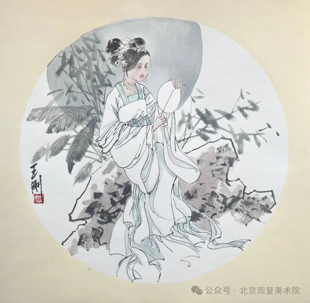 “水墨新境·时代画风——当代中国画笔墨百家学术邀请展（第二回展）” | 王刚：水彩之“绚”与水墨之“淡”营造朦胧缱绻的古典气息