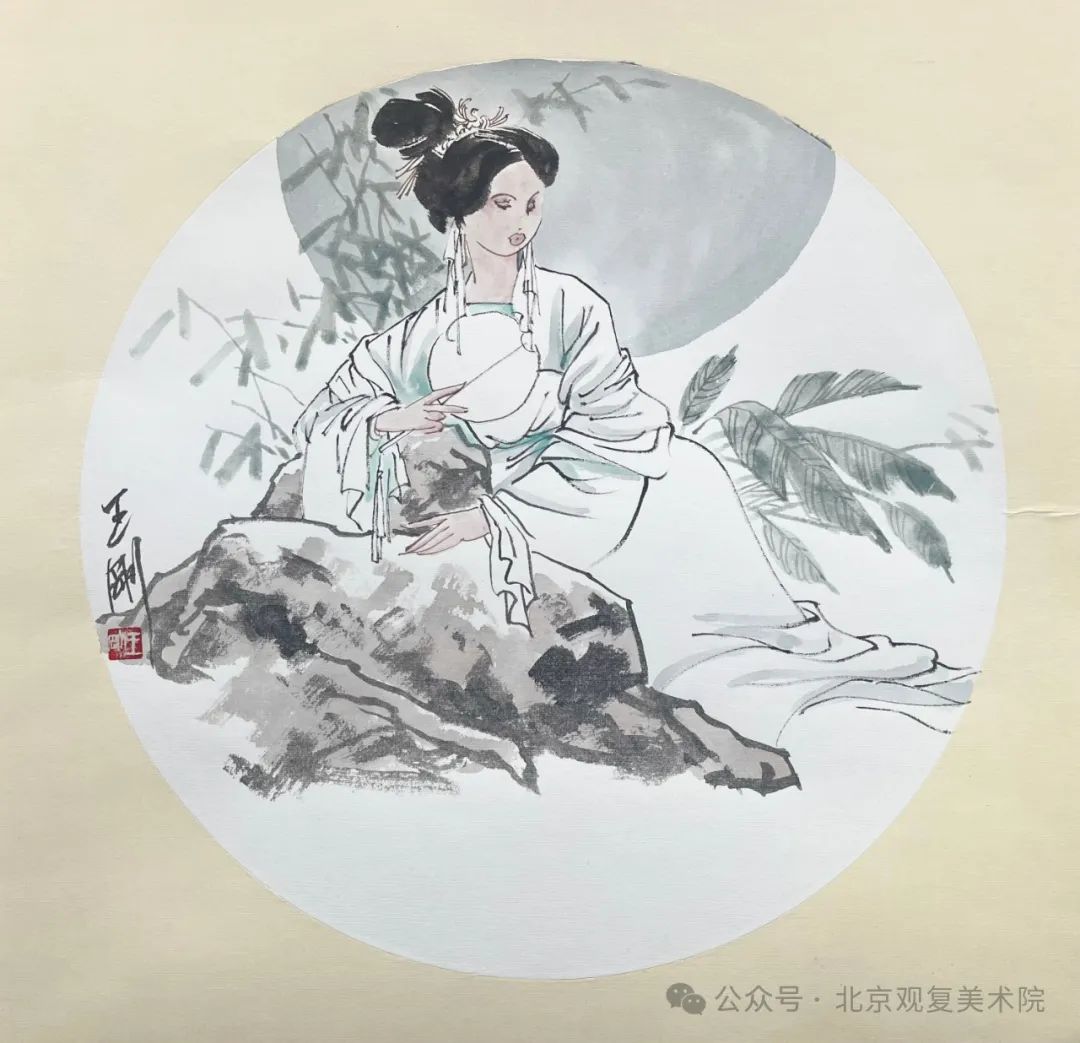 “水墨新境·时代画风——当代中国画笔墨百家学术邀请展（第二回展）” | 王刚：水彩之“绚”与水墨之“淡”营造朦胧缱绻的古典气息