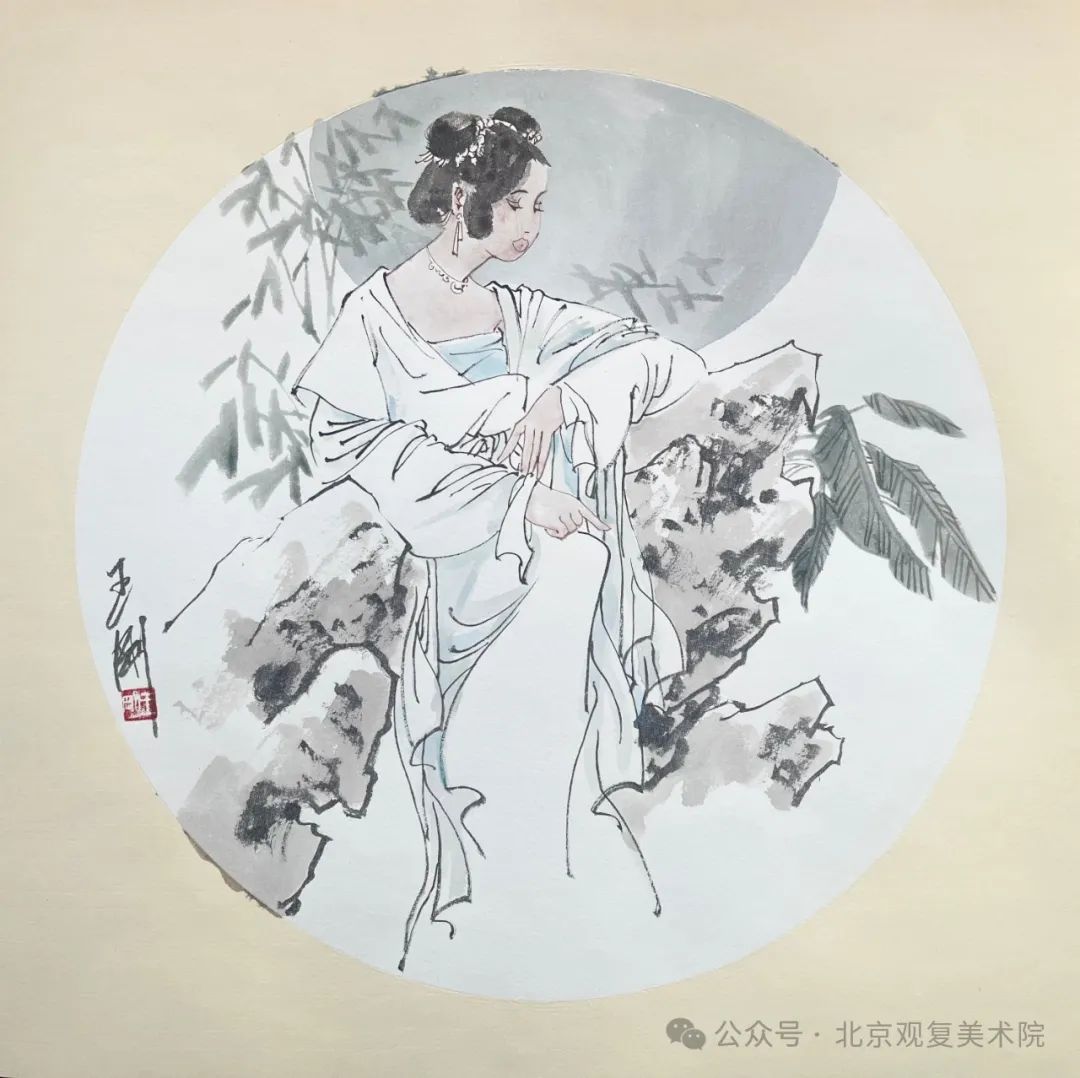 “水墨新境·时代画风——当代中国画笔墨百家学术邀请展（第二回展）” | 王刚：水彩之“绚”与水墨之“淡”营造朦胧缱绻的古典气息