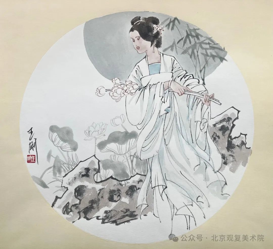 “水墨新境·时代画风——当代中国画笔墨百家学术邀请展（第二回展）” | 王刚：水彩之“绚”与水墨之“淡”营造朦胧缱绻的古典气息