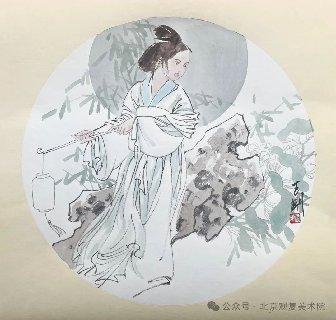 “水墨新境·时代画风——当代中国画笔墨百家学术邀请展（第二回展）” | 王刚：水彩之“绚”与水墨之“淡”营造朦胧缱绻的古典气息