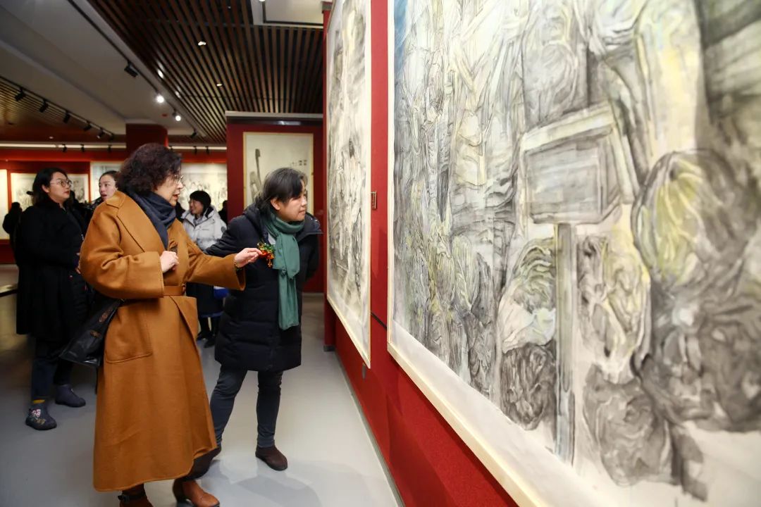 “心源·墨道”王万成工作室揭牌仪式暨首届中国画作品展在甘肃美术馆开幕