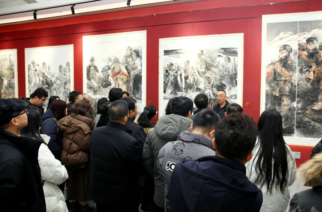 “心源·墨道”王万成工作室揭牌仪式暨首届中国画作品展在甘肃美术馆开幕