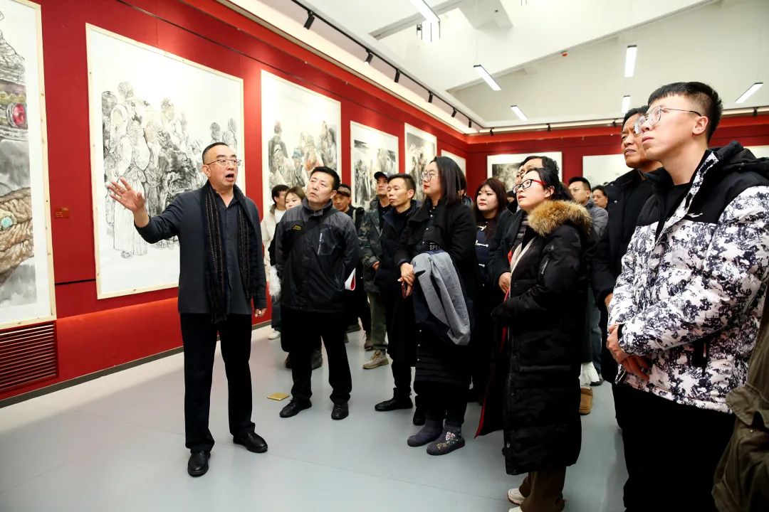 “心源·墨道”王万成工作室揭牌仪式暨首届中国画作品展在甘肃美术馆开幕