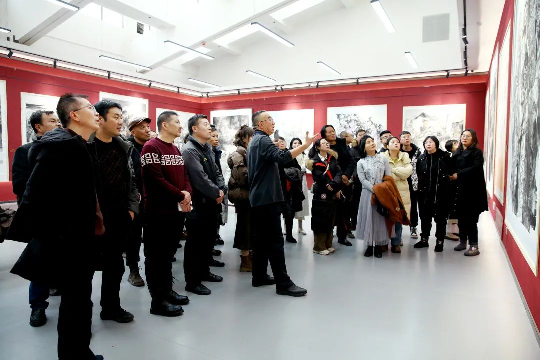 “心源·墨道”王万成工作室揭牌仪式暨首届中国画作品展在甘肃美术馆开幕