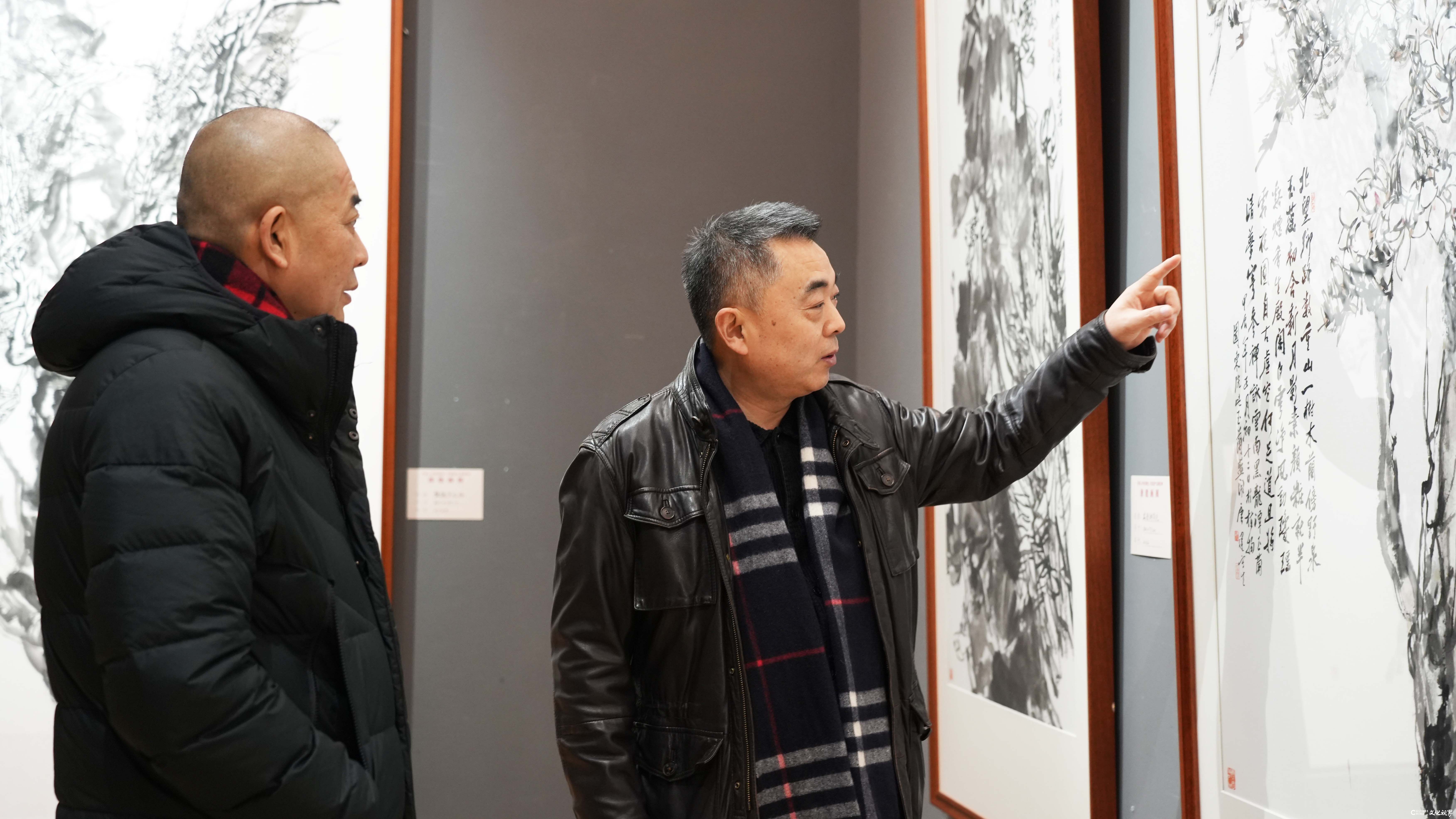 春节好眼福 | “不要人夸好颜色 只留清气满乾坤——唐建画展”昨日在潍坊市美术馆开幕