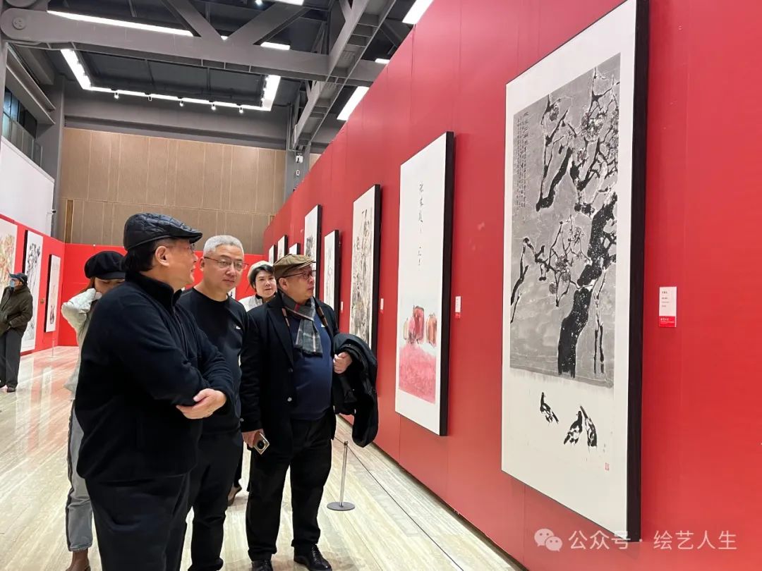 孔维克《傲雪榴园》参加全国“榴实正红”美术作品邀请展，广受关注