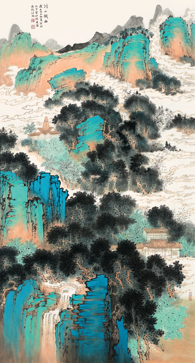 邓绍炳·青绿山水画 | 塑山水之形，见江山妩媚