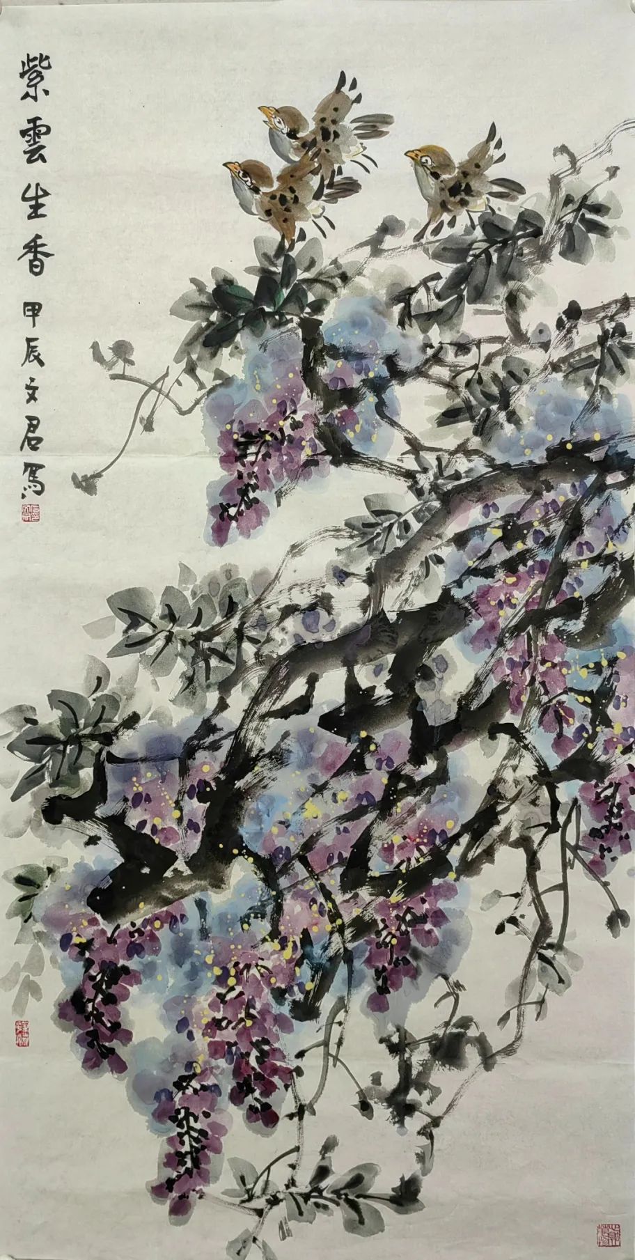 绘就一个清新雅致、生机盎然的花鸟世界 | 石文君应邀参展“2024臻美大境——当代中国画名家学术邀请展”