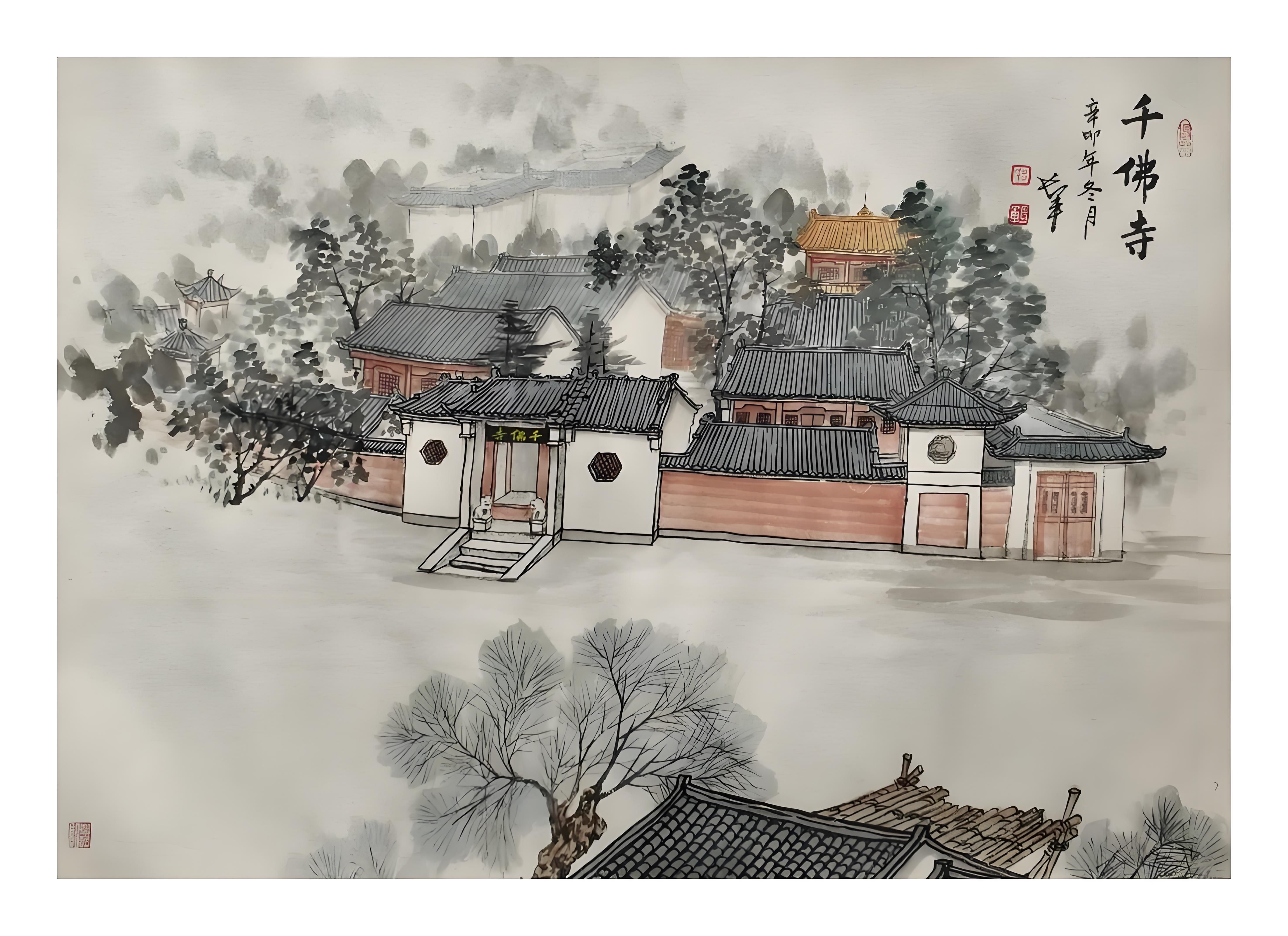 展现“美术符号”魅力 | 吕长军作品《周村八景》亮相央视新闻